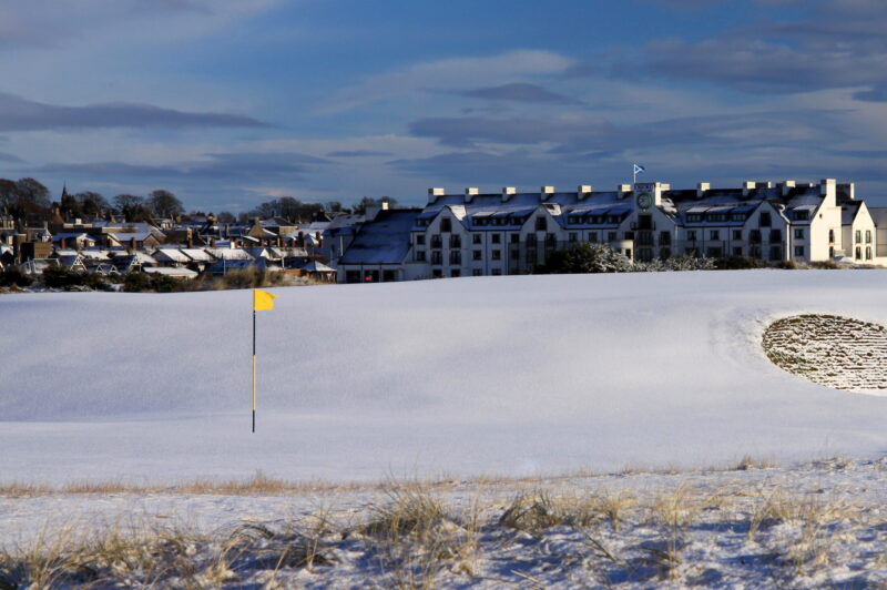 Snow, Carnoustie Links