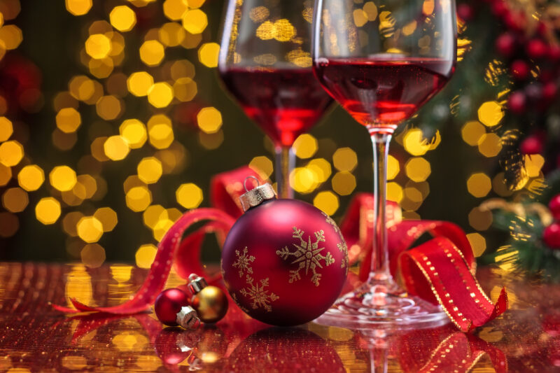 Red wine for holidays.