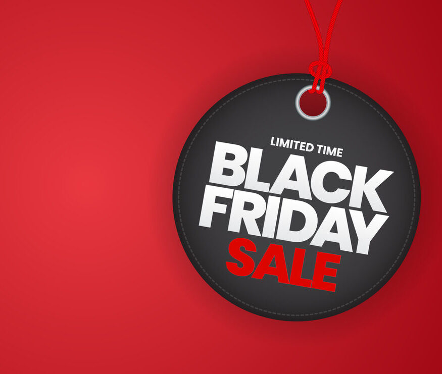 Black Friday Sale Label Template. Vector Illustration