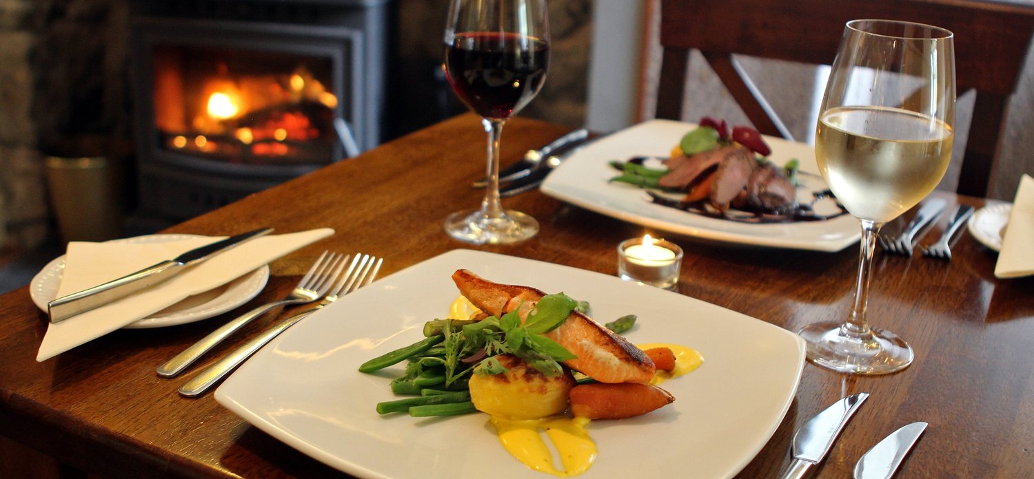 FoodSalmonVenisonTable