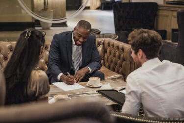 Networking Lunch Break at a Conference