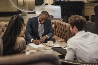 Networking Lunch Break at a Conference