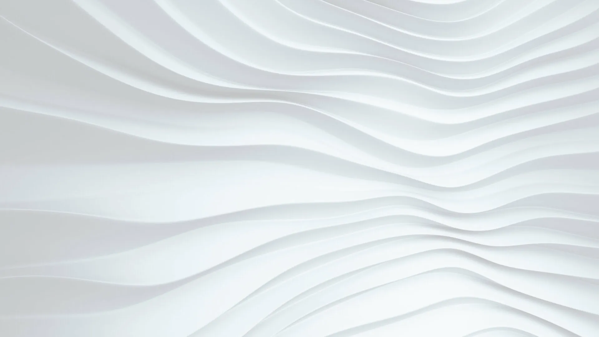 Abstract white background with smooth lines 3D rendering